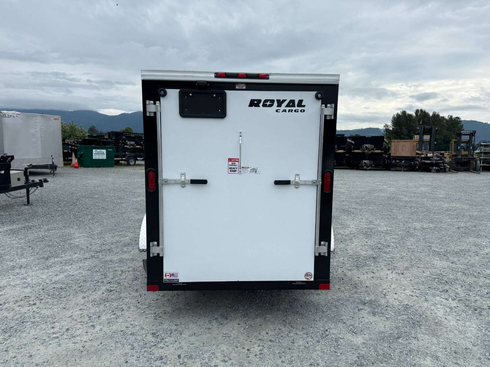 Photo of 2026 Royal Cargo 5x10 Cargo Enclosed Trailer V Nose Ramp Door White 2900lb GVW
