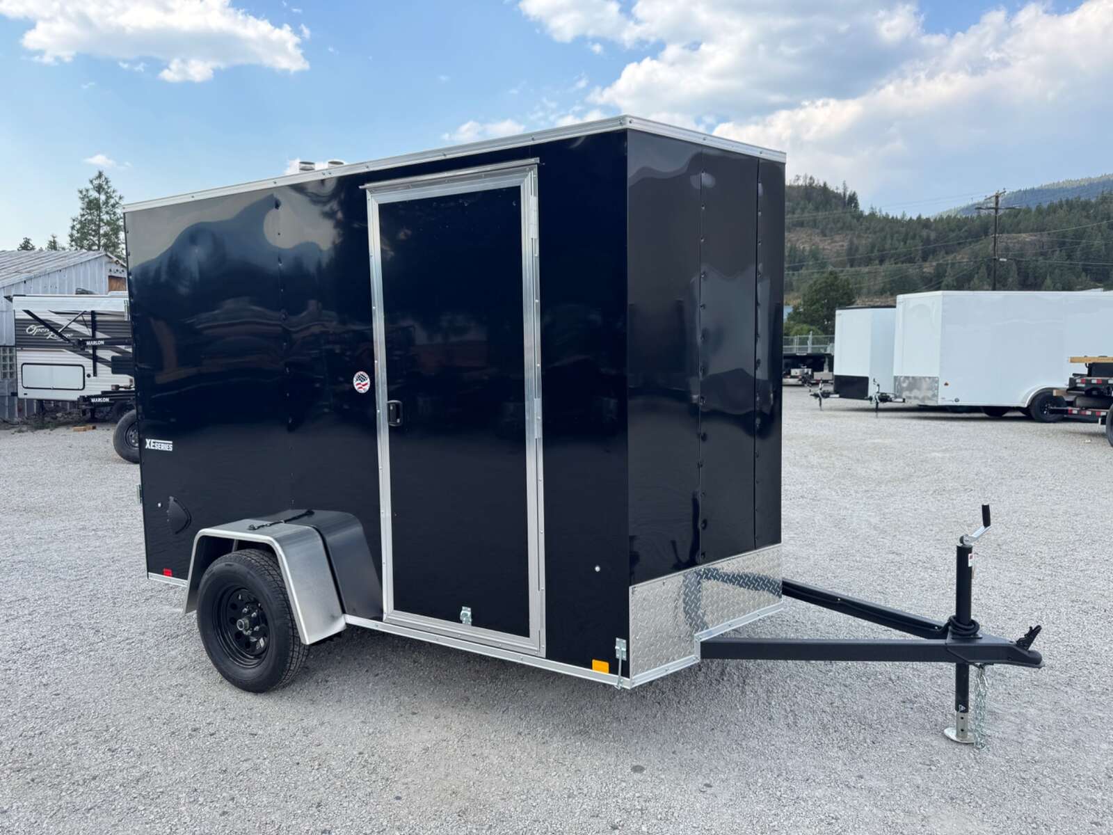 Photo of 2026 Mirage XE 6x10 V Nose Enclosed Cargo Trailer Ramp Door Black Extra Height 2990lb GVW
