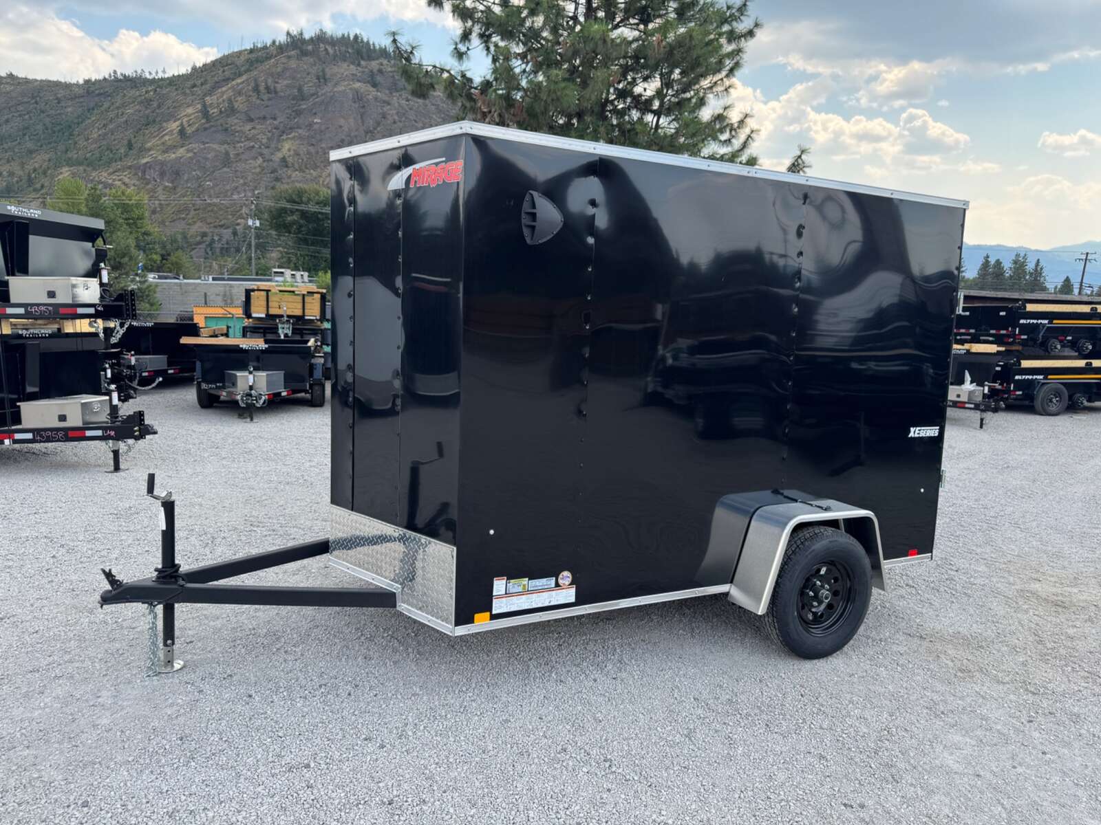 Photo of 2026 Mirage XE 6x10 V Nose Enclosed Cargo Trailer Ramp Door Black Extra Height 2990lb GVW