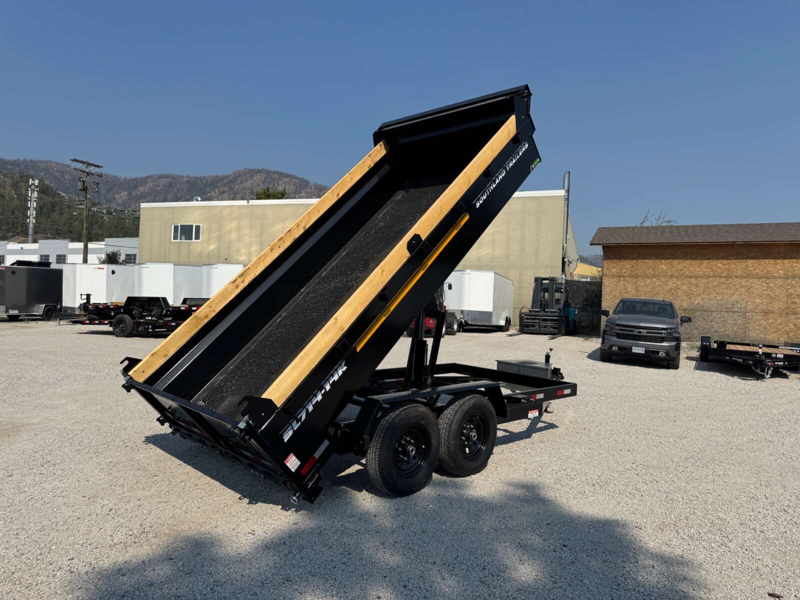 Photo of 2026 Southland 7x14 Dump Trailer 15,400lbs GVW with Tarp And Ramps (SL714-14K)