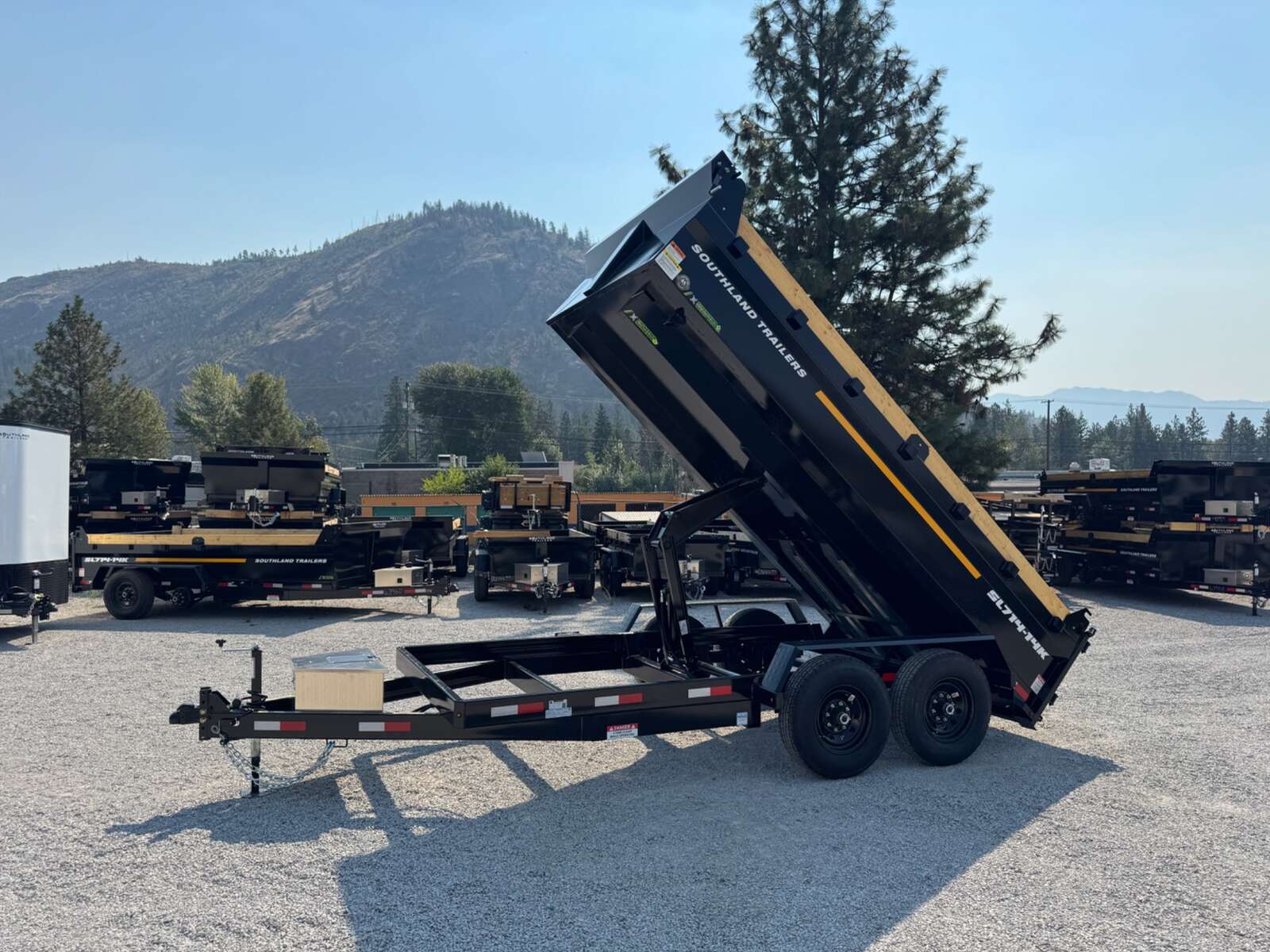 Photo of 2026 Southland 7x14 Dump Trailer 15,400lbs GVW with Tarp And Ramps (SL714-14K)