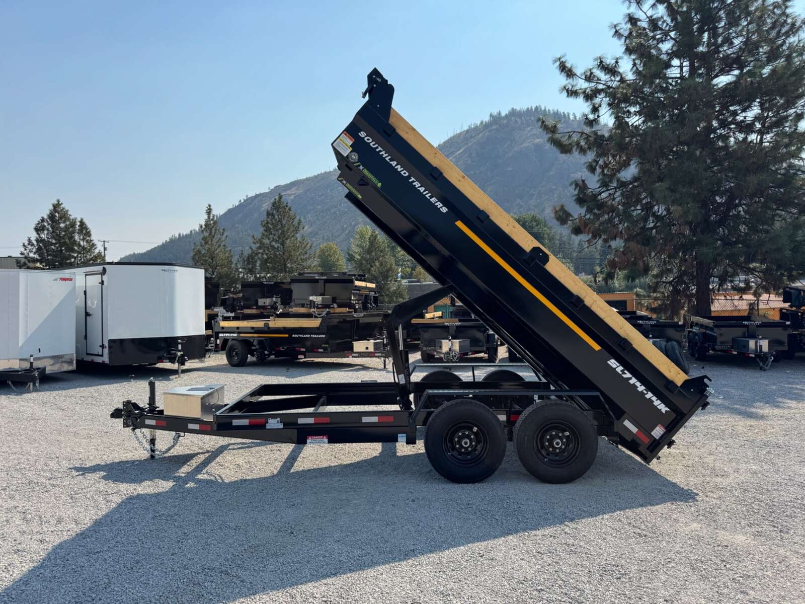 Photo of 2026 Southland 7x14 Dump Trailer 15,400lbs GVW with Tarp And Ramps (SL714-14K)