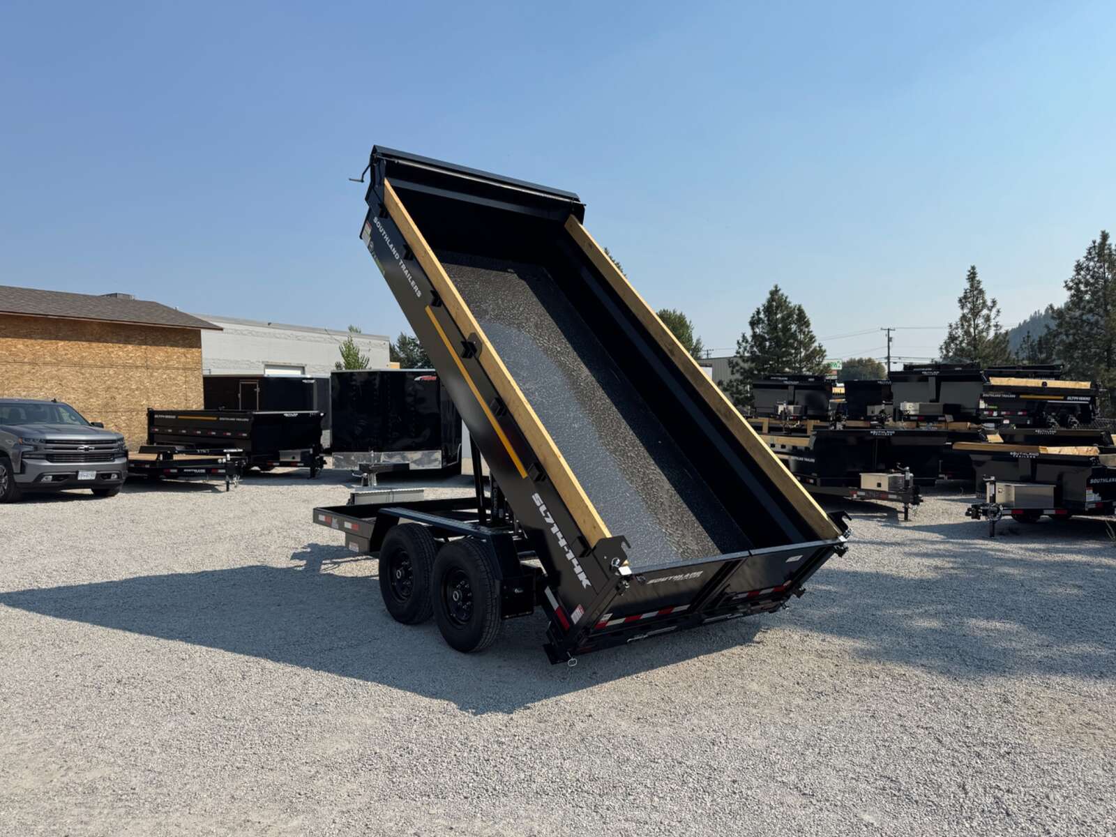 Photo of 2026 Southland 7x14 Dump Trailer 15,400lbs GVW with Tarp And Ramps (SL714-14K)
