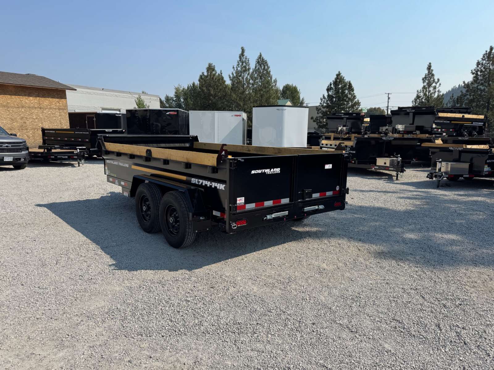 Photo of 2026 Southland 7x14 Dump Trailer 15,400lbs GVW with Tarp And Ramps (SL714-14K)