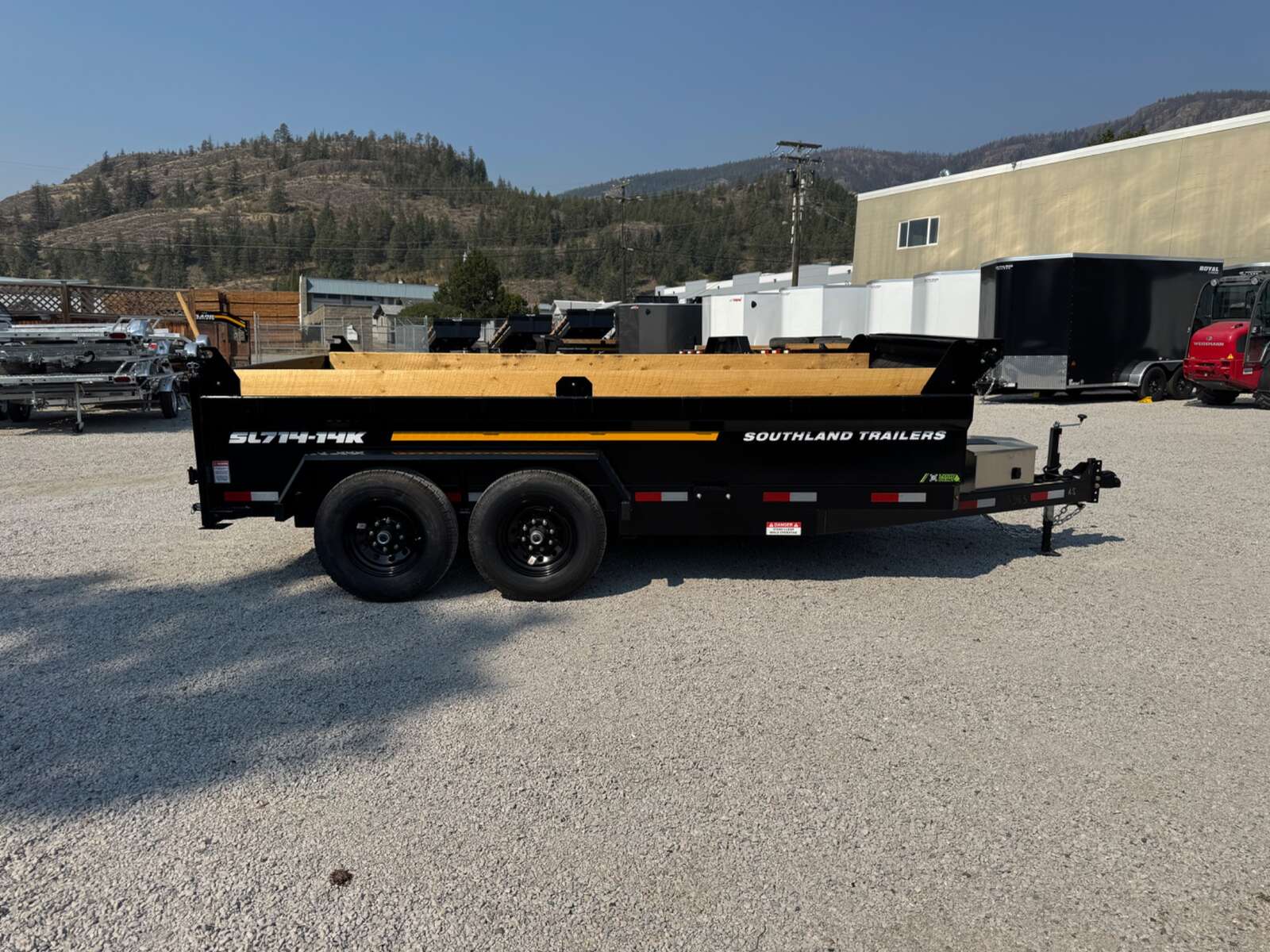 Photo of 2026 Southland 7x14 Dump Trailer 15,400lbs GVW with Tarp And Ramps (SL714-14K)