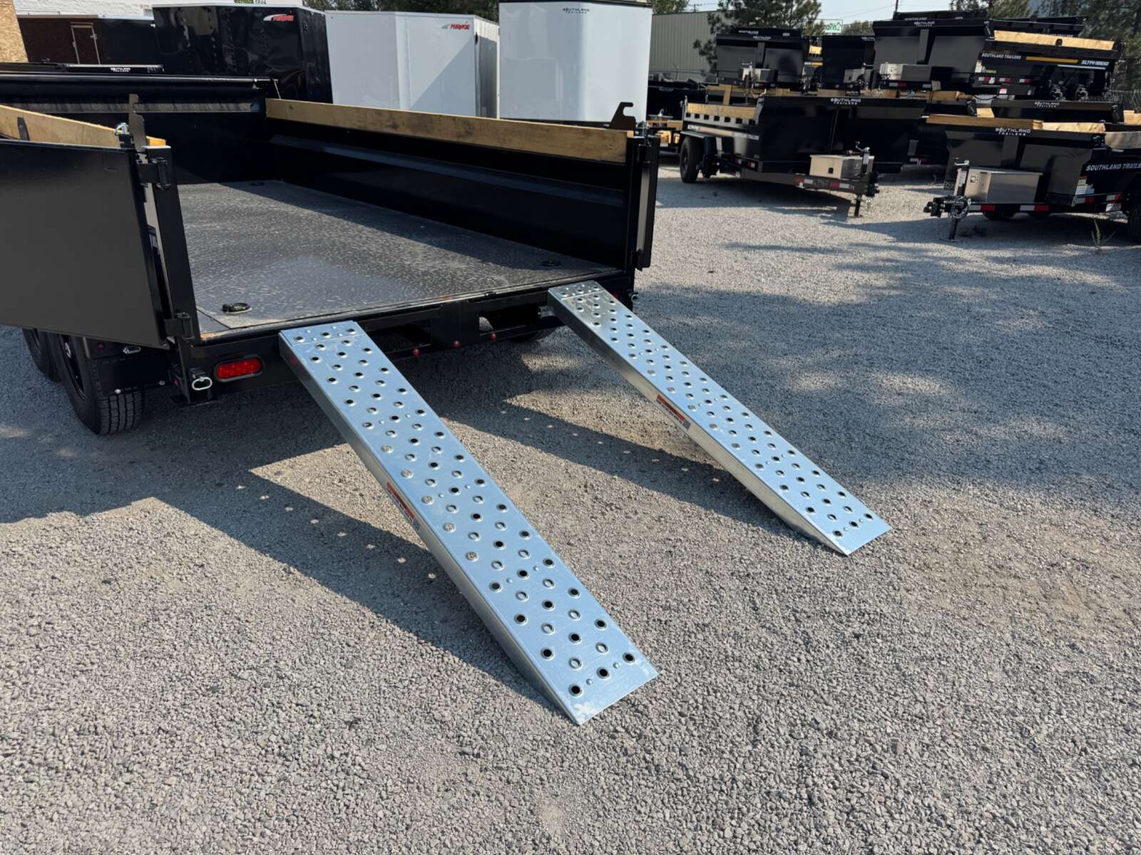Photo of 2026 Southland 7x14 Dump Trailer 15,400lbs GVW with Tarp And Ramps (SL714-14K)
