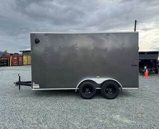 Thumbnail Photo of 2026 Mirage XE 7X14 V-Nose Ramp Door Cargo / Enclosed Trailer Extra Height Charcoal Grey 7000lb GVW