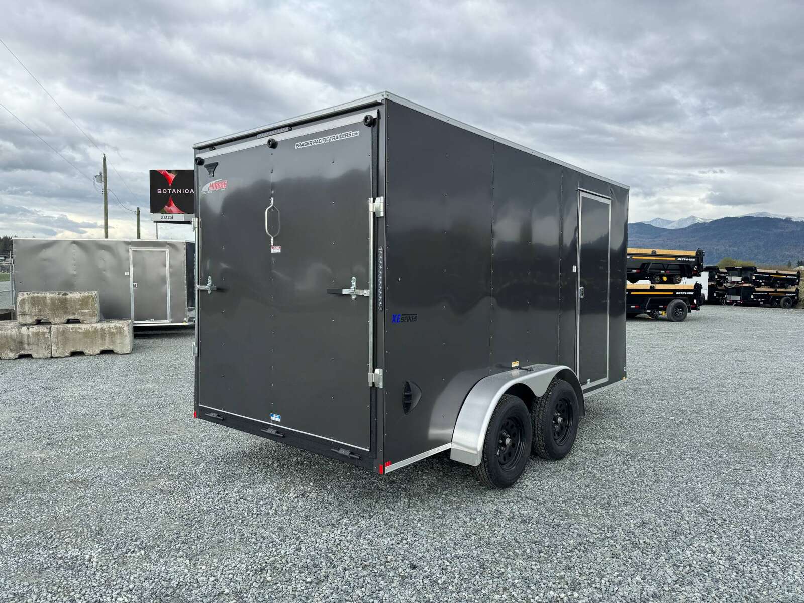 Photo of 2026 Mirage XE 7X14 V-Nose Ramp Door Cargo / Enclosed Trailer Extra Height Charcoal Grey 7000lb GVW