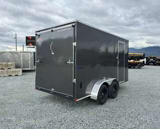 Thumbnail Photo of 2026 Mirage XE 7X14 V-Nose Ramp Door Cargo / Enclosed Trailer Extra Height Charcoal Grey 7000lb GVW