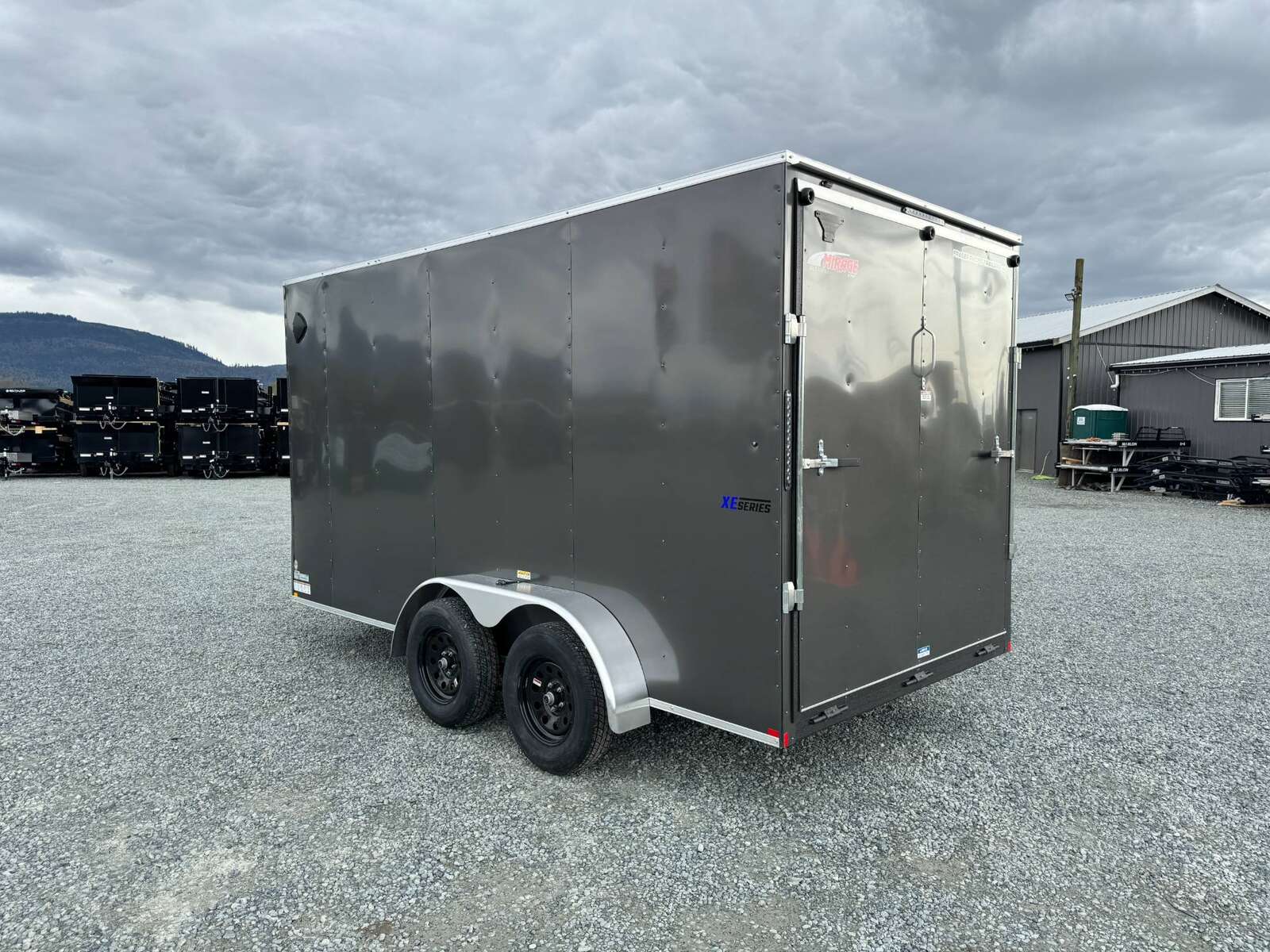 Photo of 2026 Mirage XE 7X14 V-Nose Ramp Door Cargo / Enclosed Trailer Extra Height Charcoal Grey 7000lb GVW