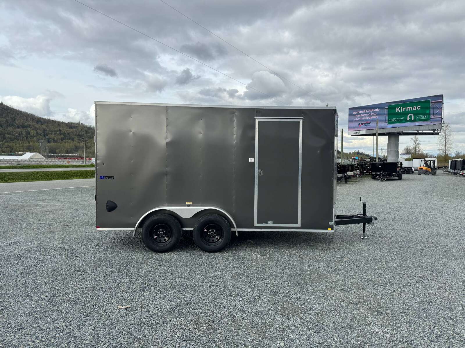 Photo of 2026 Mirage XE 7X14 V-Nose Ramp Door Cargo / Enclosed Trailer Extra Height Charcoal Grey 7000lb GVW