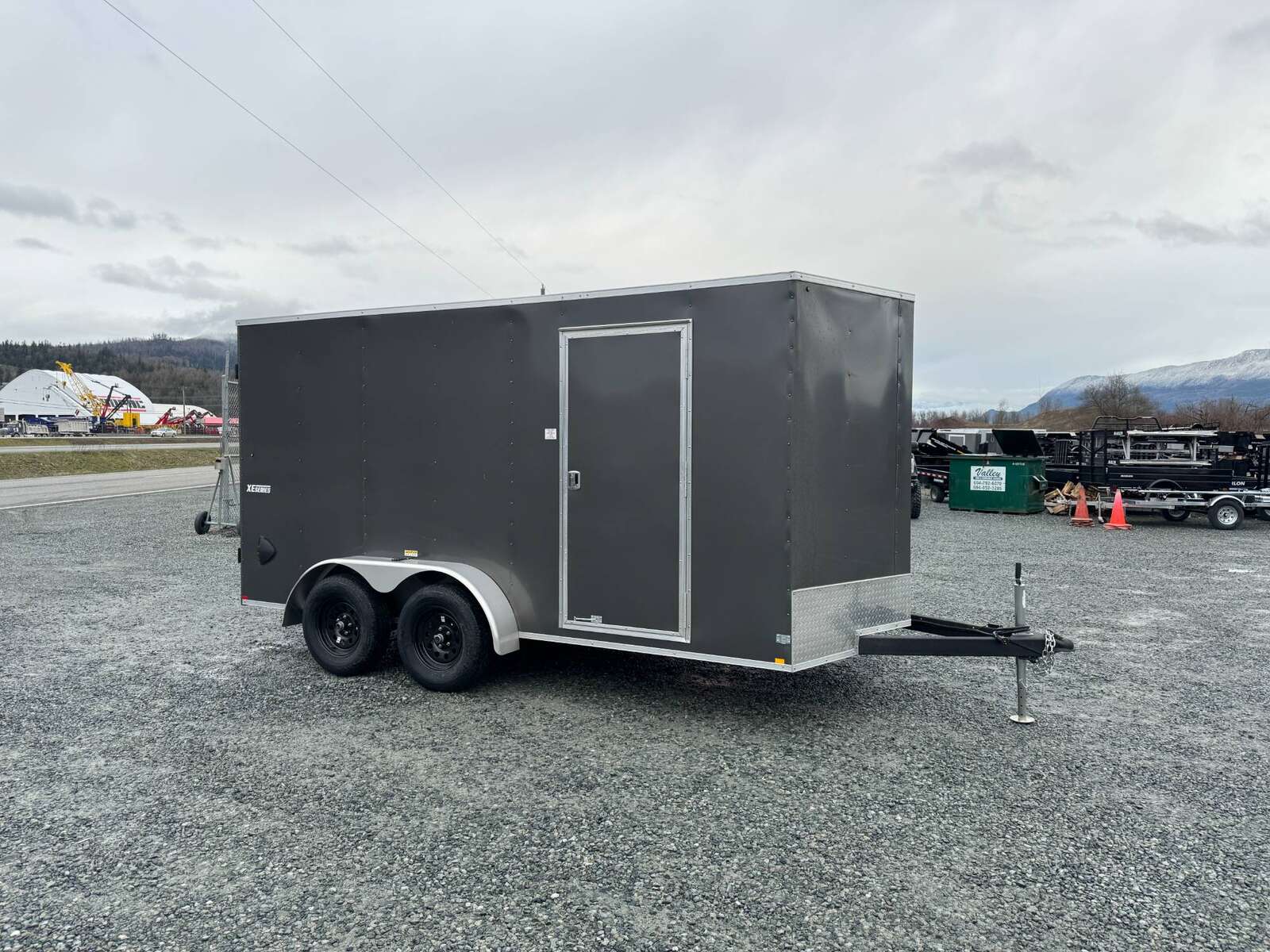 Photo of 2026 Mirage XE 7X14 V-Nose Ramp Door Cargo / Enclosed Trailer Extra Height Charcoal Grey 7000lb GVW