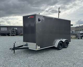Thumbnail Photo of 2026 Mirage XE 7X14 V-Nose Ramp Door Cargo / Enclosed Trailer Extra Height Charcoal Grey 7000lb GVW