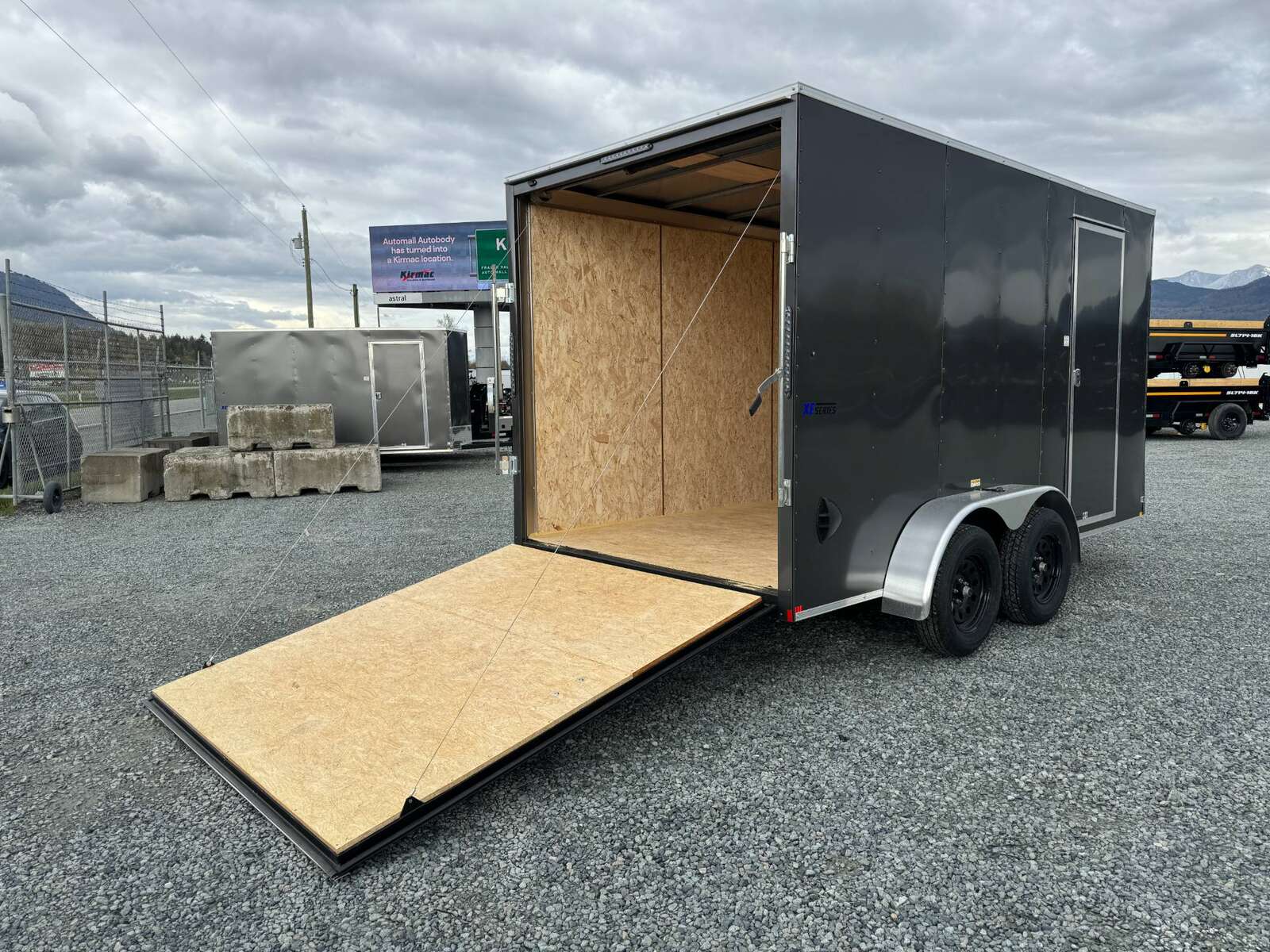 Photo of 2026 Mirage XE 7X14 V-Nose Ramp Door Cargo / Enclosed Trailer Extra Height Charcoal Grey 7000lb GVW