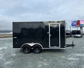 Thumbnail Photo of 2026 Mirage XE 7X14 V-Nose Ramp Door Cargo / Enclosed Trailer Extra Height Black 7000lb GVW