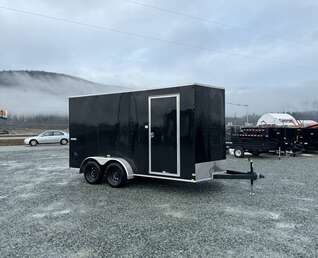 Thumbnail Photo of 2026 Mirage XE 7X14 V-Nose Ramp Door Cargo / Enclosed Trailer Extra Height Black 7000lb GVW