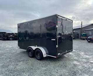 Thumbnail Photo of 2026 Mirage XE 7X14 V-Nose Ramp Door Cargo / Enclosed Trailer Extra Height Black 7000lb GVW
