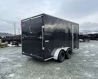 Thumbnail Photo of 2026 Mirage XE 7X14 V-Nose Ramp Door Cargo / Enclosed Trailer Extra Height Black 7000lb GVW