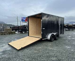 Thumbnail Photo of 2026 Mirage XE 7X14 V-Nose Ramp Door Cargo / Enclosed Trailer Extra Height Black 7000lb GVW