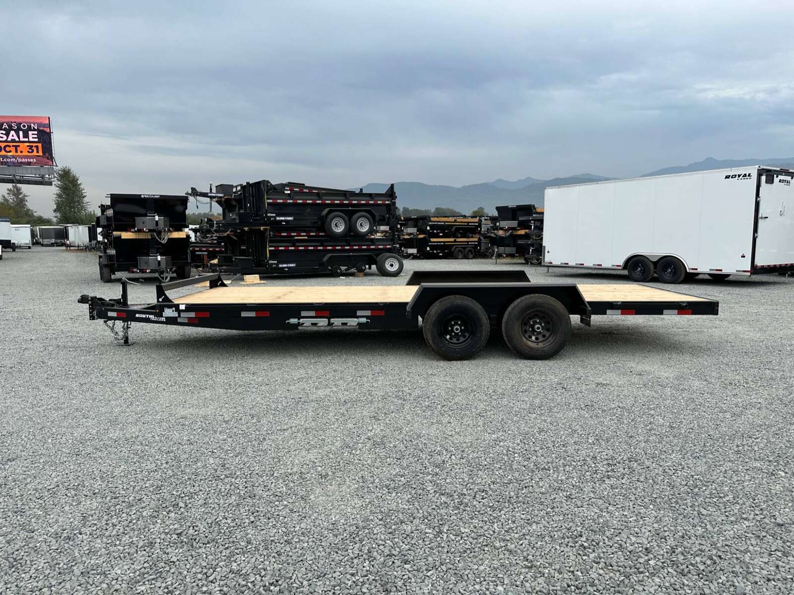 Photo of 2026 Southland 7X20 11,400LB GVW Equipment / Car Trailer Flat deck Slide In Ramps