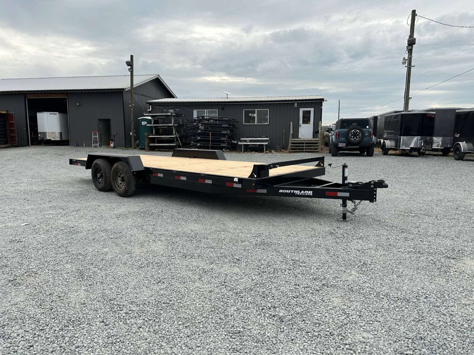 Photo of 2026 Southland 7X20 11,400LB GVW Equipment / Car Trailer Flat deck Slide In Ramps