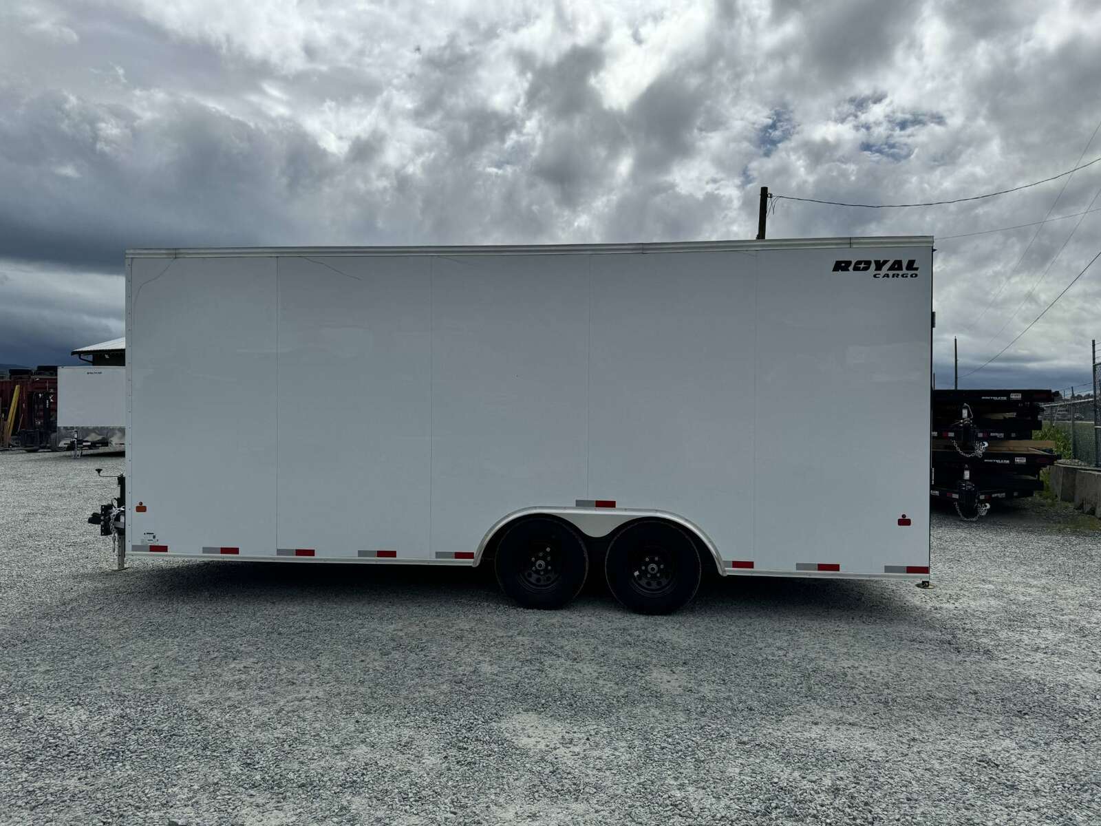 Photo of 2026 Royal Cargo 8.5x20 +V Nose 11,400lb Cargo / Enclosed Trailer Car Hauler Extra Height Ramp Door White
