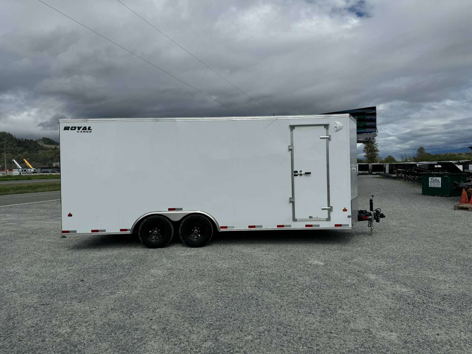 Photo of 2026 Royal Cargo 8.5x20 +V Nose 11,400lb Cargo / Enclosed Trailer Car Hauler Extra Height Ramp Door White