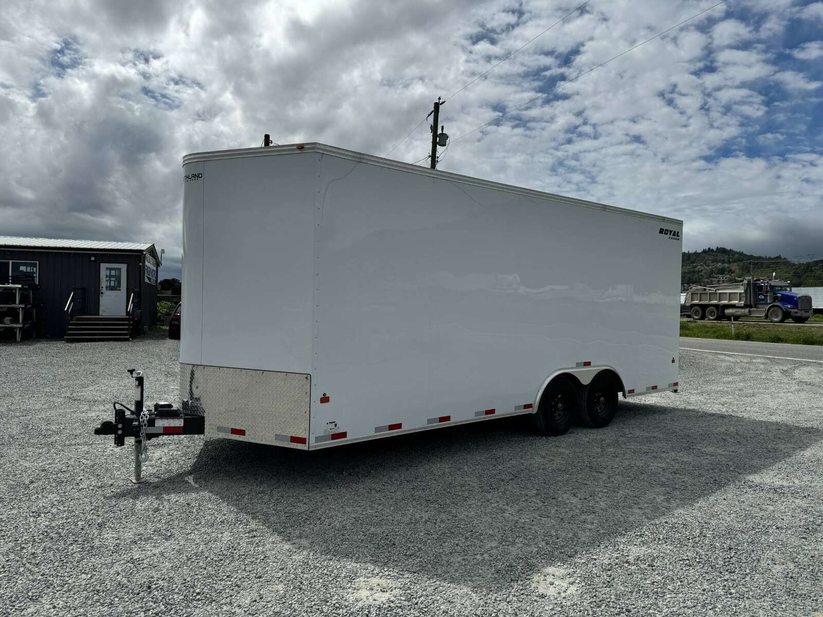 Photo of 2026 Royal Cargo 8.5x20 +V Nose 11,400lb Cargo / Enclosed Trailer Car Hauler Extra Height Ramp Door White