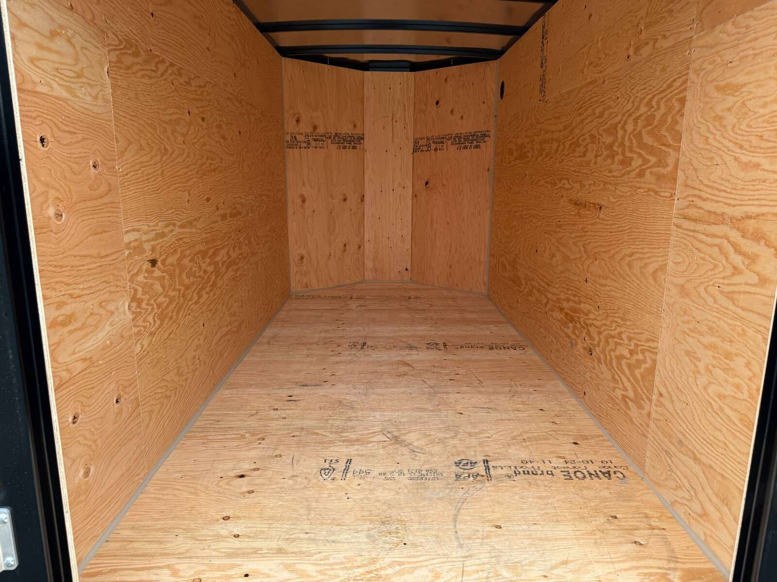 Photo of 2026 Royal Cargo 5x10 Cargo Enclosed Trailer V Nose Ramp Door Black 2900lb GVW
