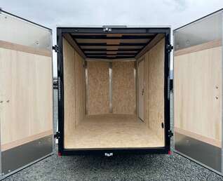 Thumbnail Photo of 2026 Mirage XE 6x10 V Nose Enclosed Cargo Trailer Barn Doors Black Extra Height 2990lb GVW