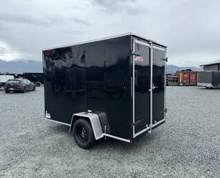 Thumbnail Photo of 2026 Mirage XE 6x10 V Nose Enclosed Cargo Trailer Barn Doors Black Extra Height 2990lb GVW