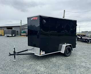 Thumbnail Photo of 2026 Mirage XE 6x10 V Nose Enclosed Cargo Trailer Barn Doors Black Extra Height 2990lb GVW