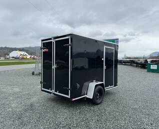 Thumbnail Photo of 2026 Mirage XE 6x10 V Nose Enclosed Cargo Trailer Barn Doors Black Extra Height 2990lb GVW