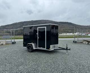 Thumbnail Photo of 2026 Mirage XE 6x10 V Nose Enclosed Cargo Trailer Barn Doors Black Extra Height 2990lb GVW