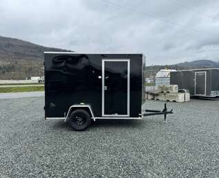 Thumbnail Photo of 2026 Mirage XE 6x10 V Nose Enclosed Cargo Trailer Barn Doors Black Extra Height 2990lb GVW