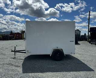 Thumbnail Photo of 2026 Mirage XE 6x10 V Nose Enclosed Cargo Trailer Barn Doors White Extra Height 2990lb GVW