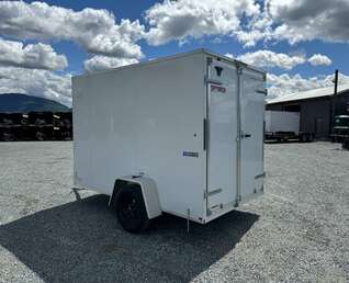Thumbnail Photo of 2026 Mirage XE 6x10 V Nose Enclosed Cargo Trailer Barn Doors White Extra Height 2990lb GVW