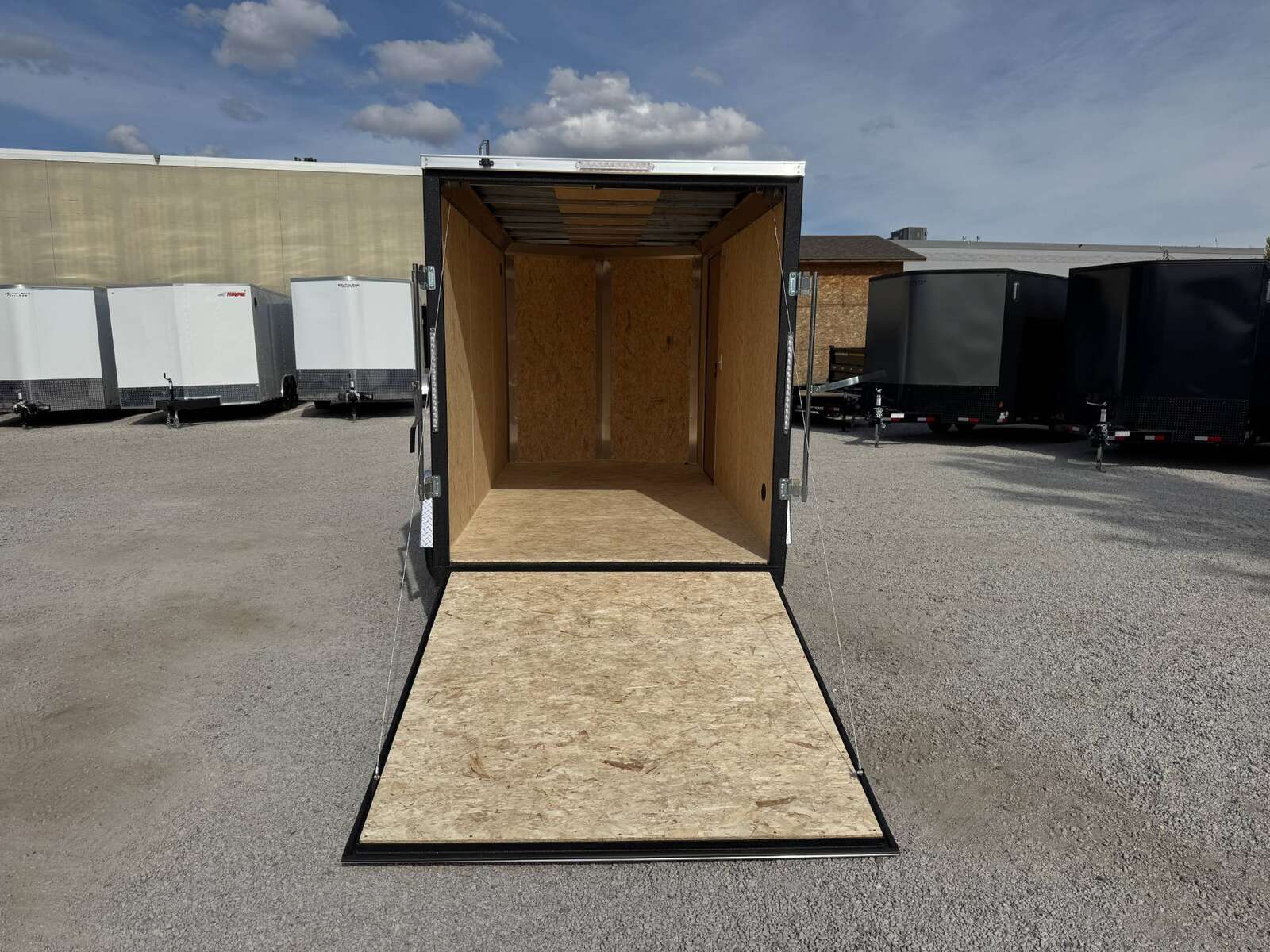 Photo of 2026 Impact Quake 6x12 V Nose Cargo / Enclosed Trailer Charcoal Grey Ramp Door Extra Height 2990lb GVW