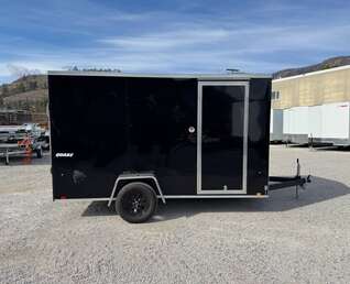 Thumbnail Photo of 2026 Impact Quake 6x12 V Nose Cargo / Enclosed Trailer Black Ramp Door Extra Height 2990lb GVW