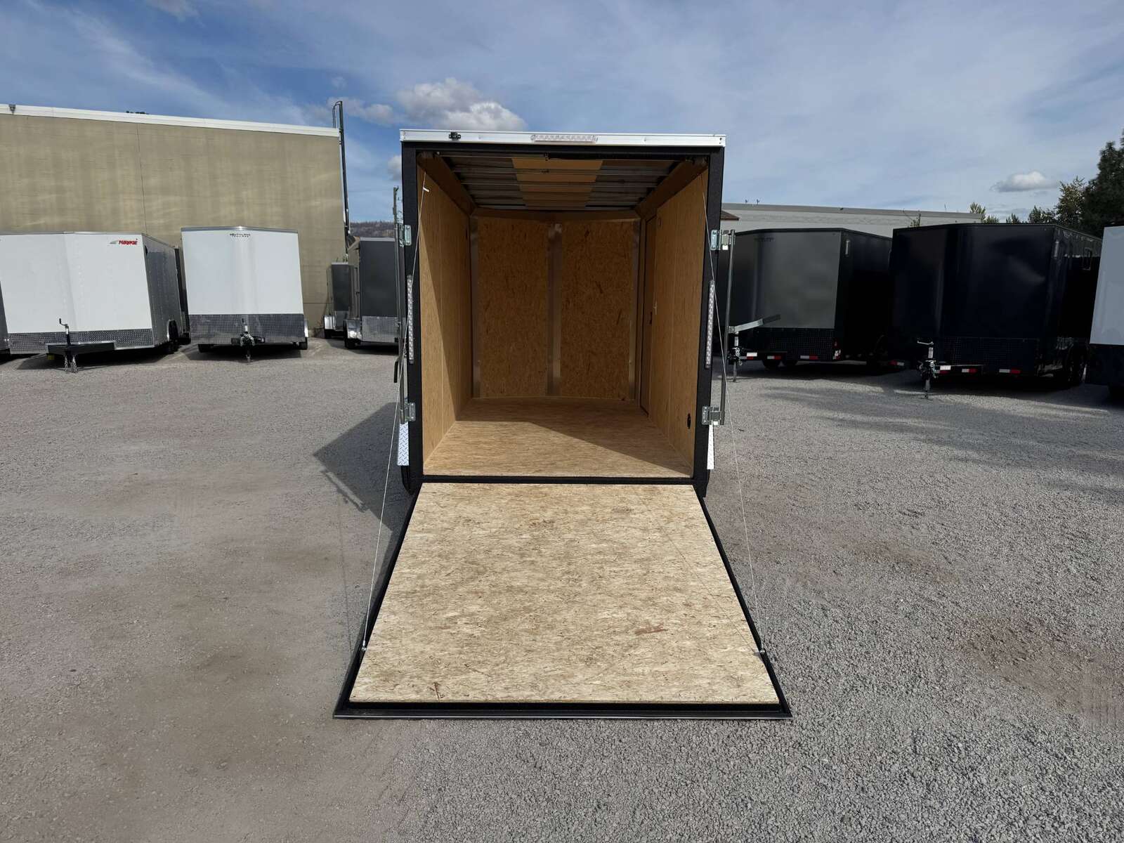 Photo of 2026 Impact Quake 6x12 V Nose Cargo / Enclosed Trailer Black Ramp Door Extra Height 2990lb GVW