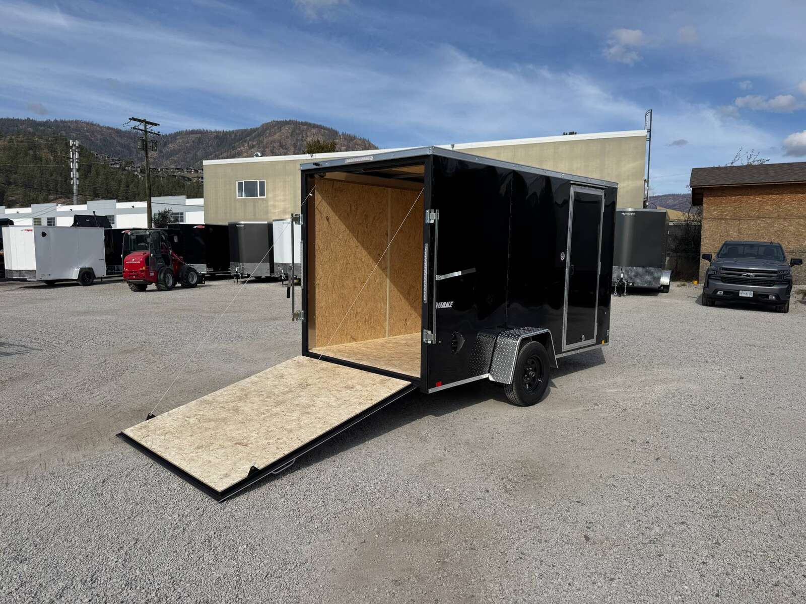 Photo of 2026 Impact Quake 6x12 V Nose Cargo / Enclosed Trailer Black Ramp Door Extra Height 2990lb GVW