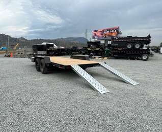 Thumbnail Photo of 2026 Southland 7X20 11,400LB GVW Equipment / Car Trailer Flat deck Slide In Ramps
