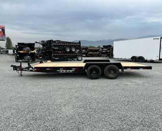 Thumbnail Photo of 2026 Southland 7X20 11,400LB GVW Equipment / Car Trailer Flat deck Slide In Ramps