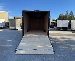 Thumbnail Photo of 2026 Royal Cargo 8.5x24 V Nose Car Hauler Cargo / Enclosed Trailer 11,400lb GVW Silver Ramp Door Extra Height
