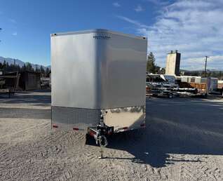 Thumbnail Photo of 2026 Royal Cargo 8.5x24 V Nose Car Hauler Cargo / Enclosed Trailer 11,400lb GVW Silver Ramp Door Extra Height