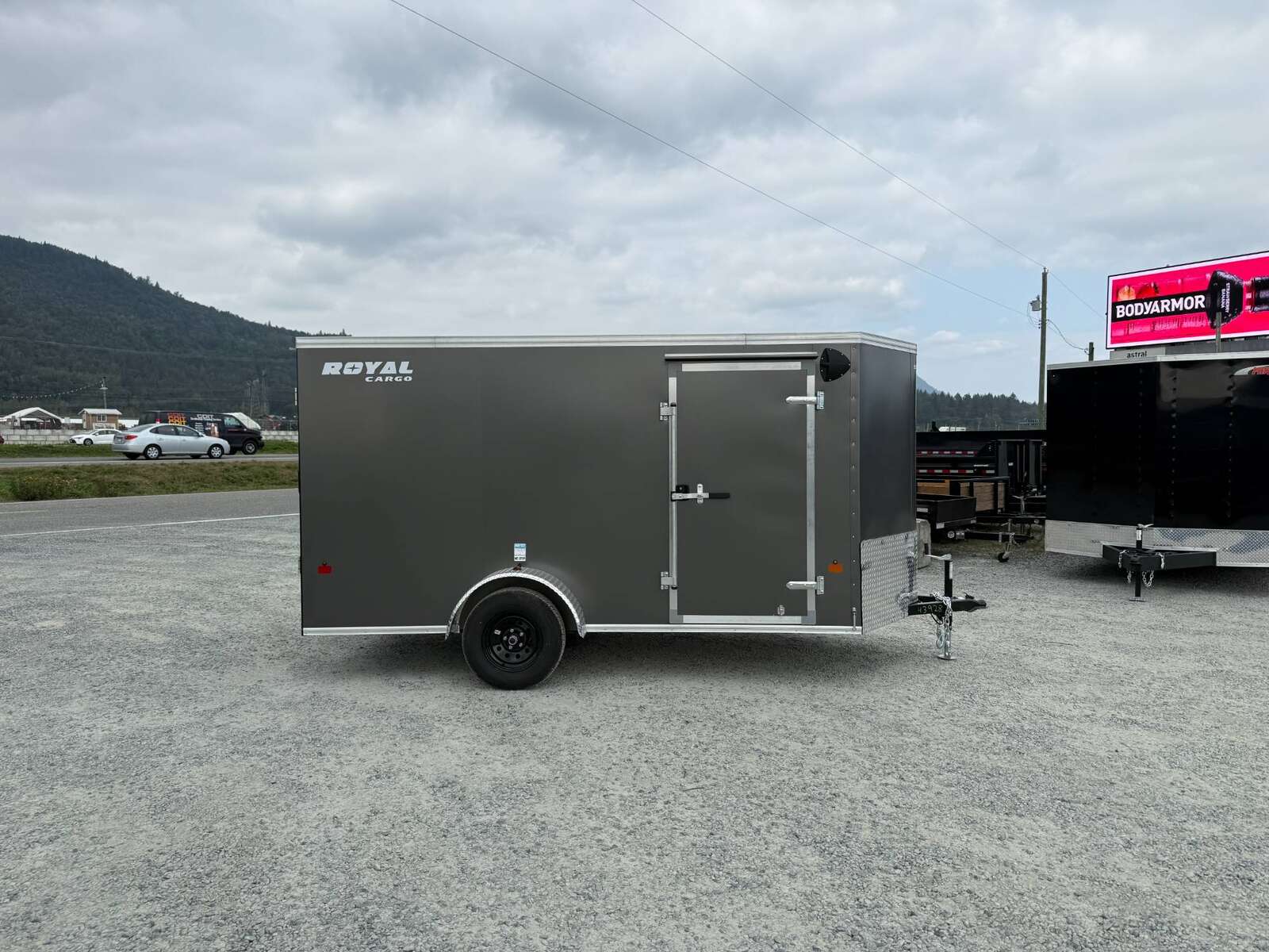 Photo of 2026 Royal Cargo 6x12 V Nose Cargo / Enclosed Trailer Ramp Door Charcoal Grey 2999lb GVW