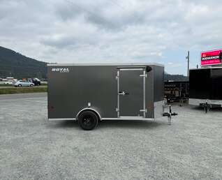 Thumbnail Photo of 2026 Royal Cargo 6x12 V Nose Cargo / Enclosed Trailer Ramp Door Charcoal Grey 2999lb GVW