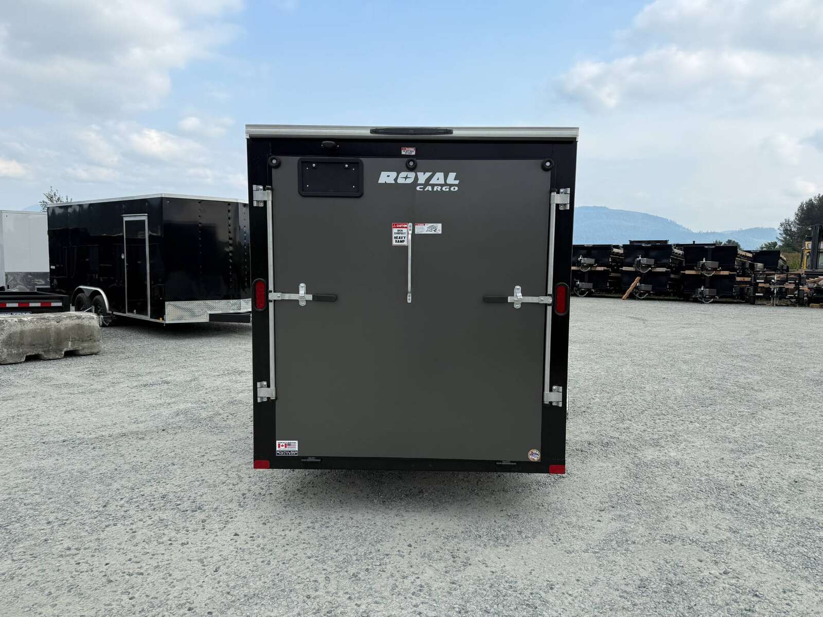 Photo of 2026 Royal Cargo 6x12 V Nose Cargo / Enclosed Trailer Ramp Door Charcoal Grey 2999lb GVW
