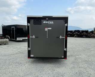 Thumbnail Photo of 2026 Royal Cargo 6x12 V Nose Cargo / Enclosed Trailer Ramp Door Charcoal Grey 2999lb GVW