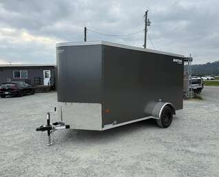 Thumbnail Photo of 2026 Royal Cargo 6x12 V Nose Cargo / Enclosed Trailer Ramp Door Charcoal Grey 2999lb GVW